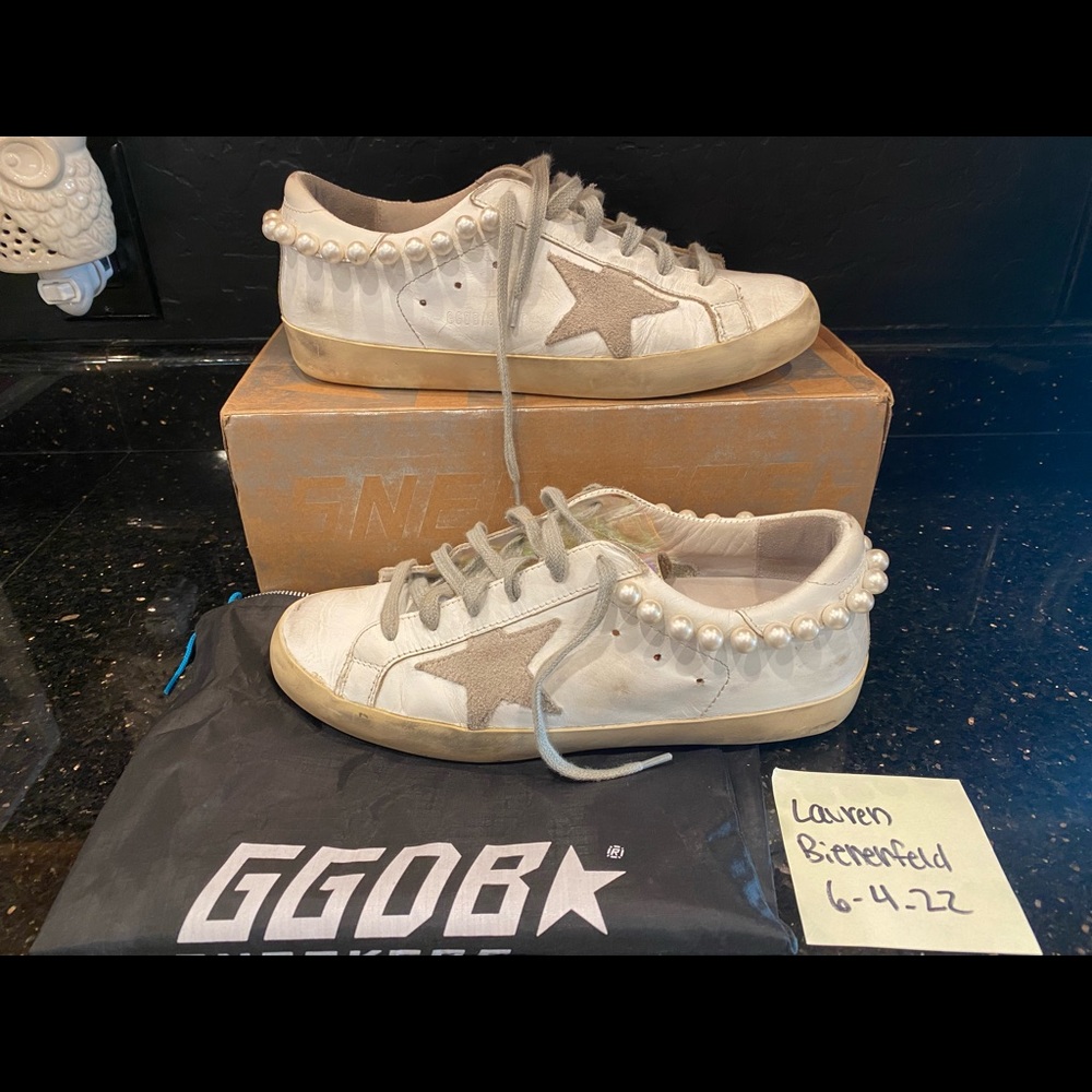 SOLD 🦄Golden Goose Pearl Necklace Superstars Sz 38🦄 - Picture 15 of 15